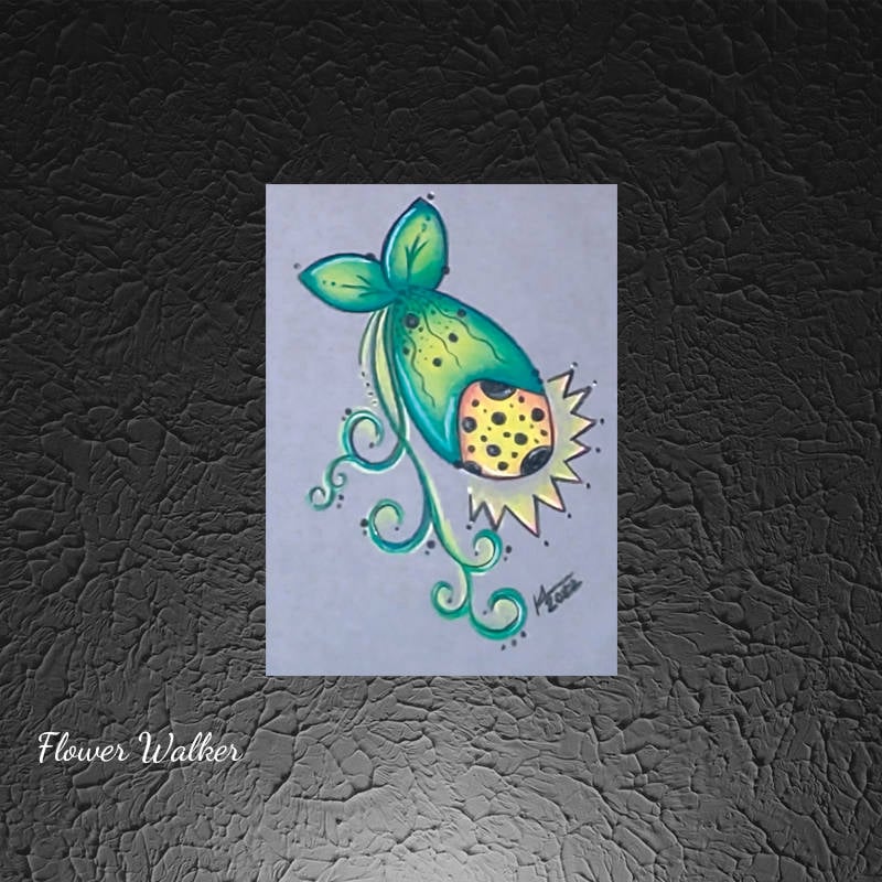 flower walker drawing