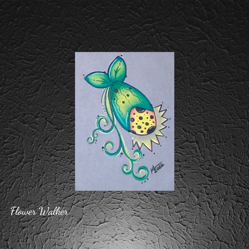 flower walker drawing