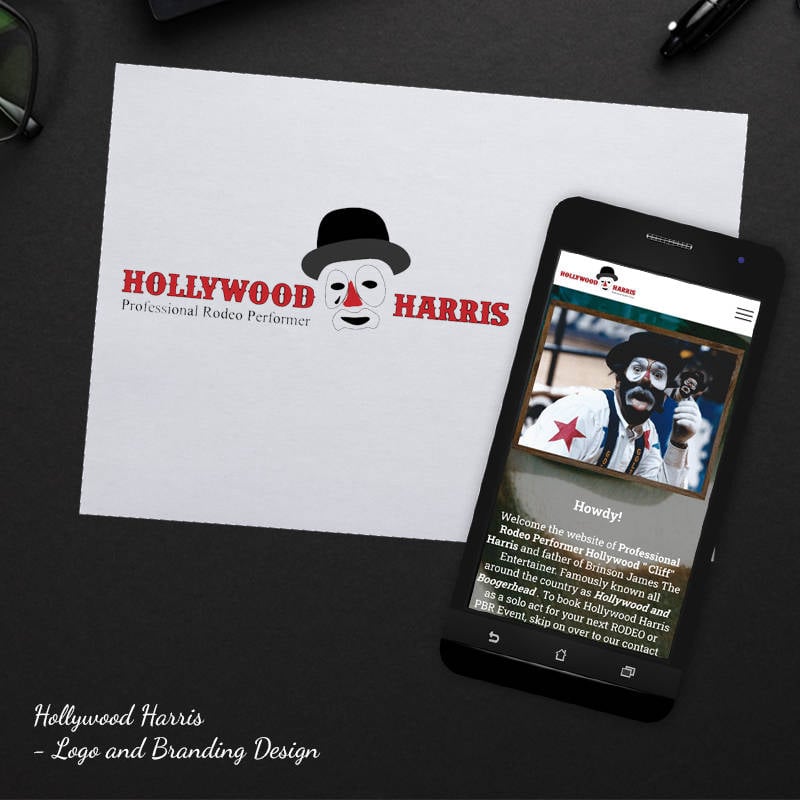 Hollywood Harris Logo and website design