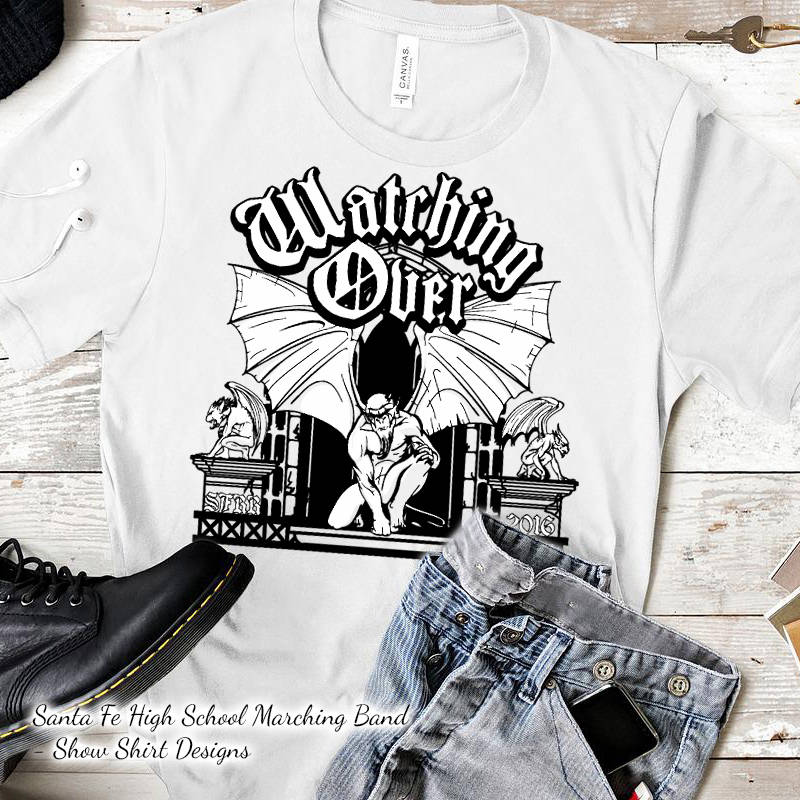Santa Fe High Band Show Shirt Design 1