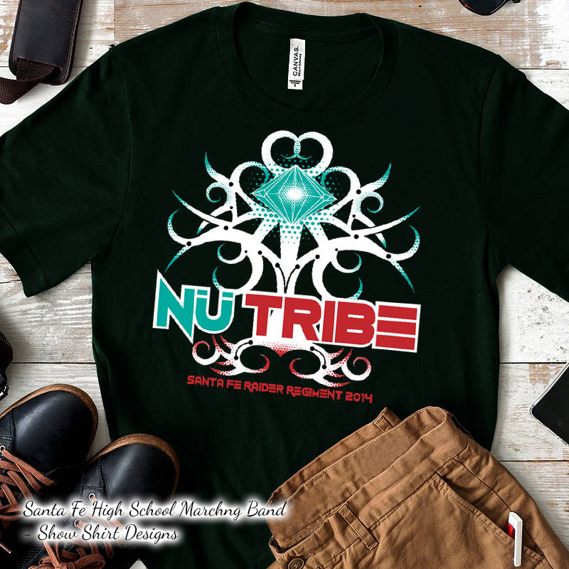 Santa Fe High Band show shirt design 2