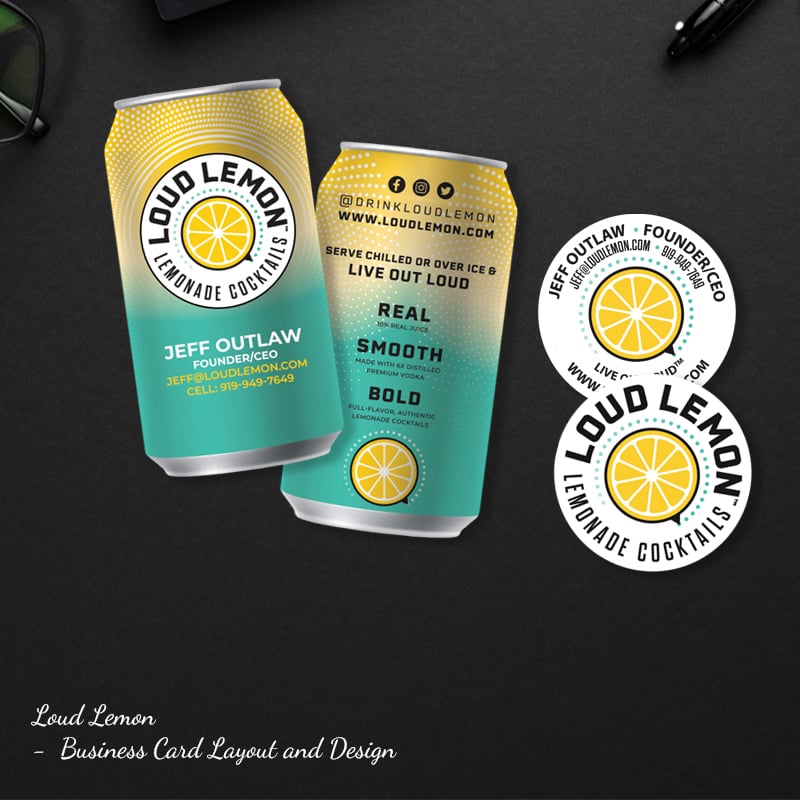 Loud Lemon Business card design